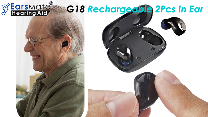 New Mini Rechargeable Hearing Aids Digital Hearing Amplifier Adjustable Tone for The Elderly and Senior Hearing Loss