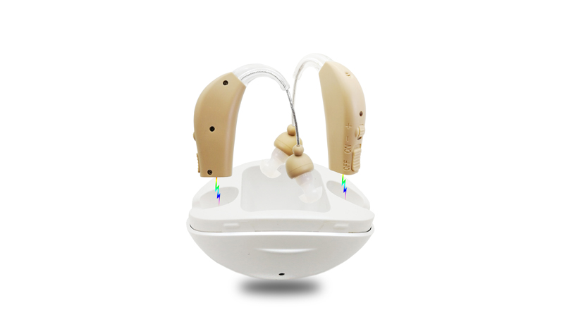 Best Cheap Low Cost Hearing Aids for Seniors with Noise Cancelling Packed 2 Rechargeable  and Charging Box 