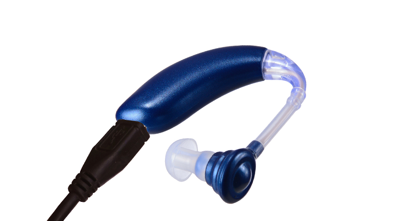 Fashion Blue BTE Type New Rechargeable Hearing Aids