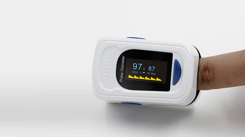 normal oxygen and pulse rate in oximeter