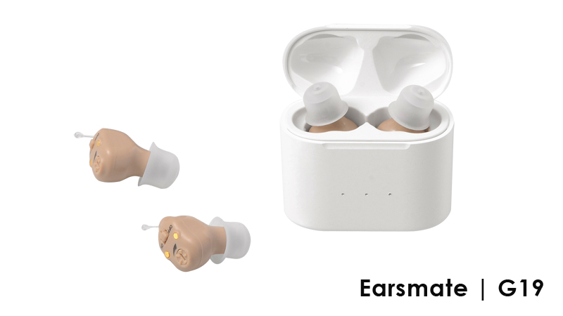 Rechargeable CIC In Ear Best Wireless Hearing Aids A Pair G19