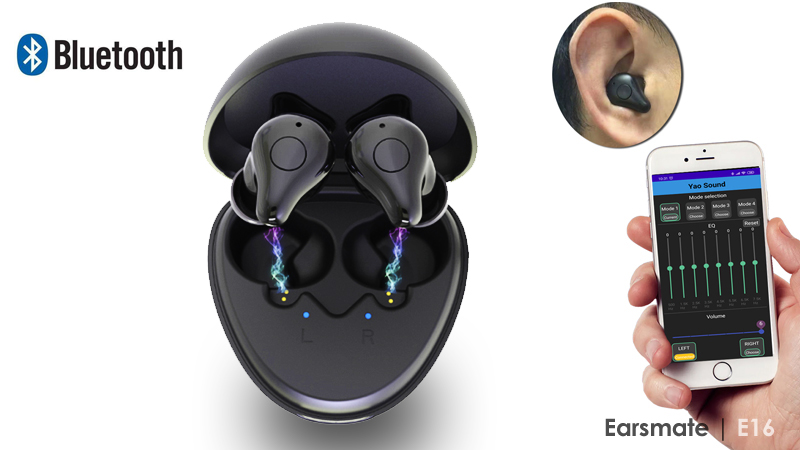 Best Rechargeable Wireless Bluetooth Shipping Free Hearing Aids For Seniors E16