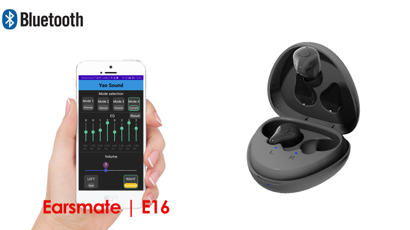 Bluetooth Enabled Mini Rechargeable Digital Hearing Aids For Elderly Hearing Loss