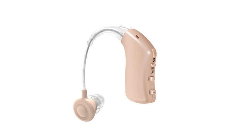 Mini rechargeable hearing aids for seniors with noise cancelling