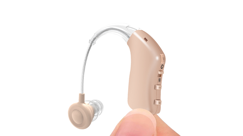 Mini rechargeable hearing aids for seniors with noise cancelling