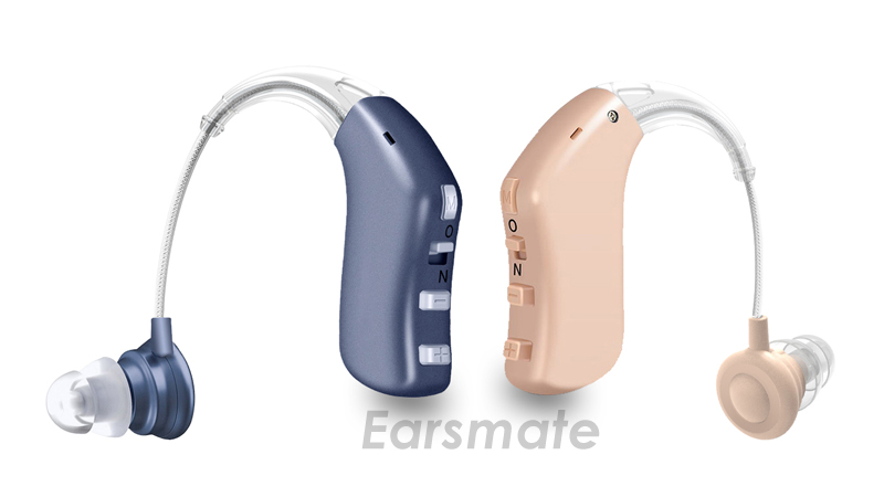 Mini rechargeable hearing aids for seniors with noise cancelling