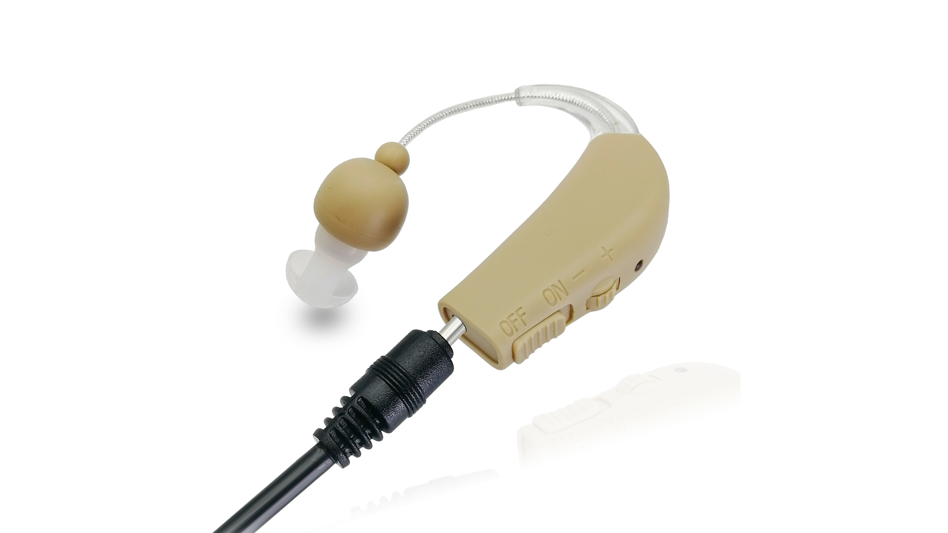 Best OTC Dual Rechargeable BTE Hearing Aid For Seniors with Noise Reduction
