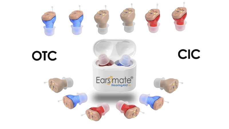 Mini Rechargeable Hearing Aid For Both Ears Adjustable Volume