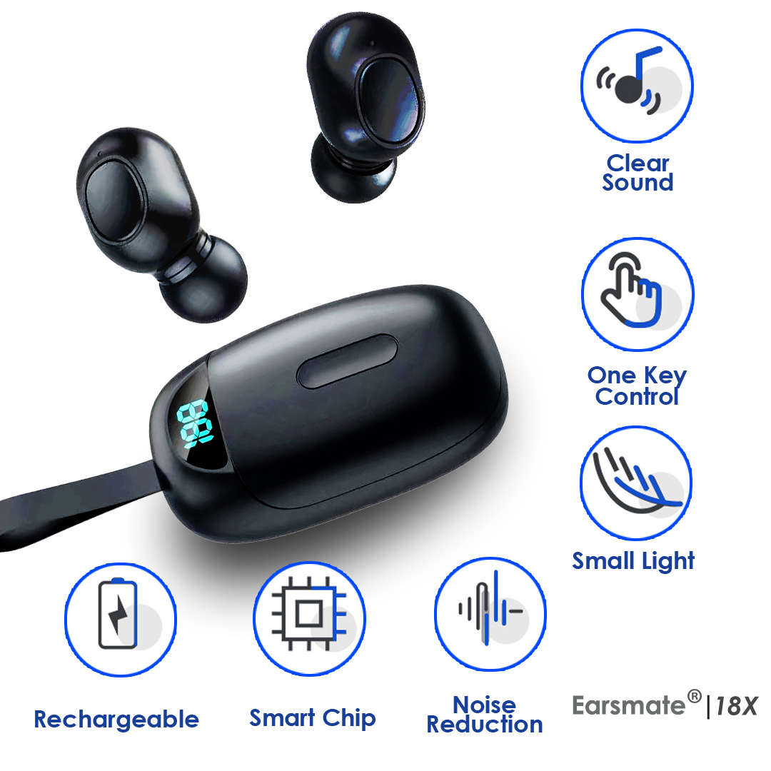 mini rechargeable hearing aid for both ears adjustable volume