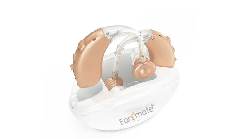 Dual Rechargeable BTE Smallest Behind The Ear Hearing Aid Price Earsmate G25C