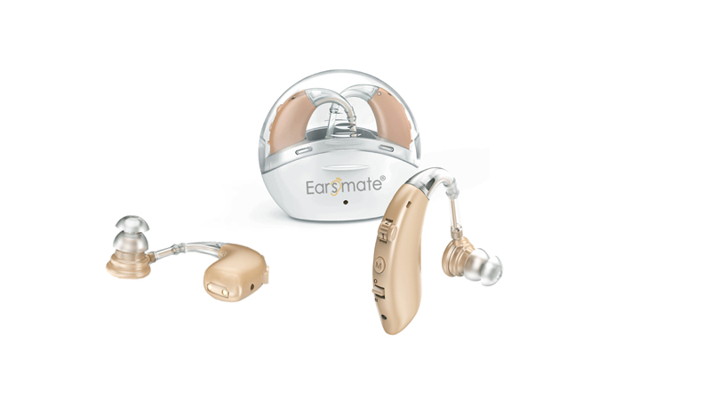 Dual Rechargeable BTE Smallest Behind The Ear Hearing Aid Price Earsmate G25C
