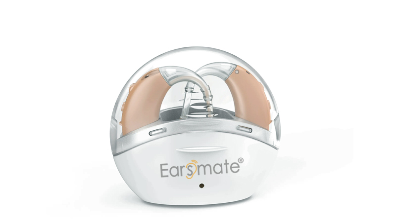 Best Dual Rechargeable BTE Hearing Aid Price Earsmate G25CX