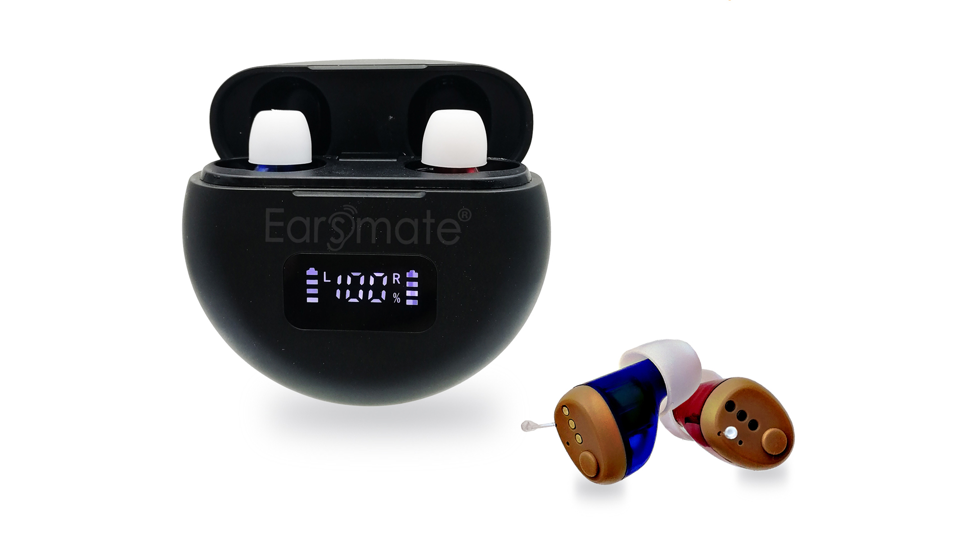 Earsmate G31 Rechargeable Invisible Digital Hearing Aids on The Market For Seniors Invisible Hearing Machine