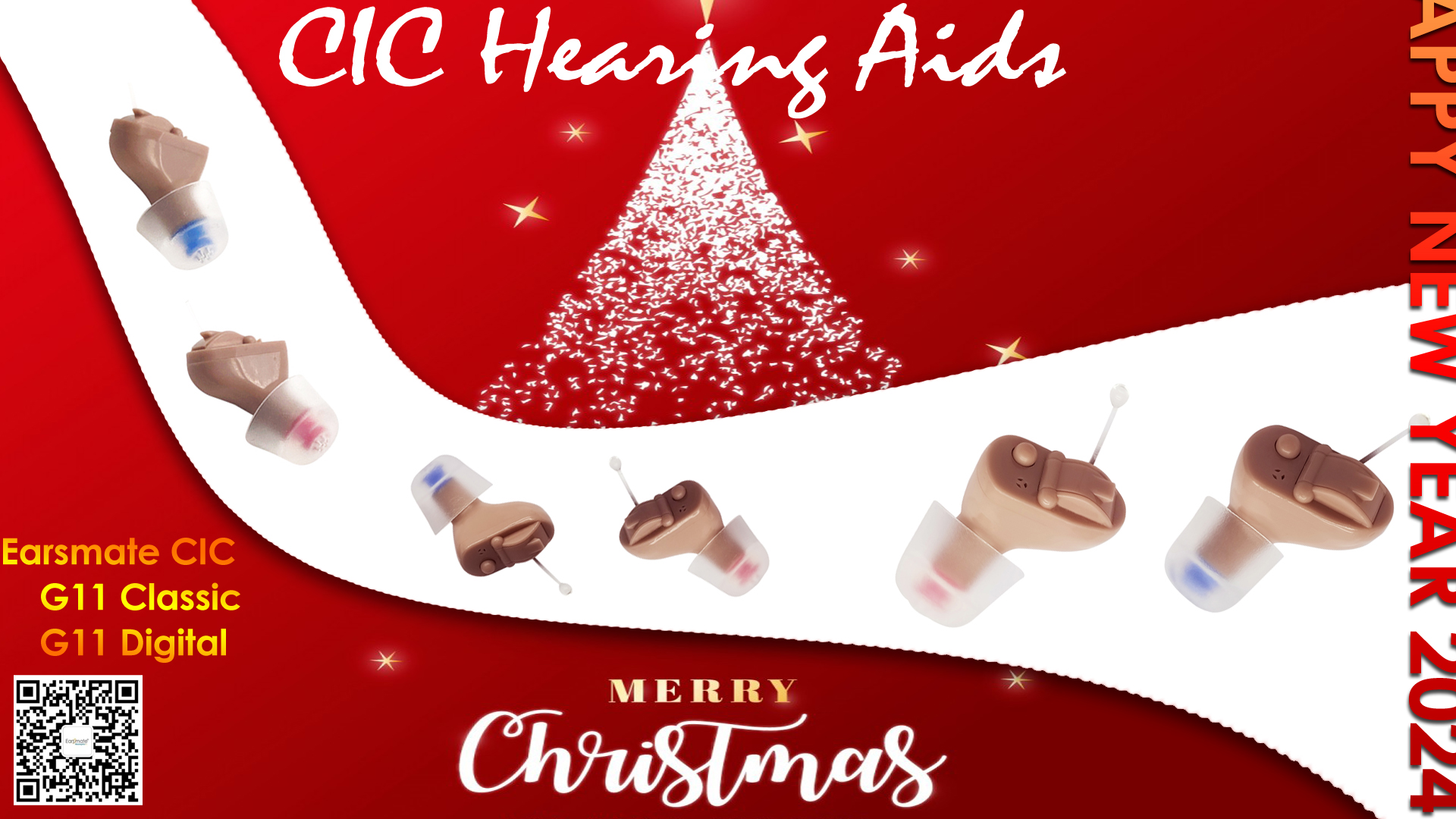 Earsmate CIC Hearing Aids Classic Rechargeable and Digital