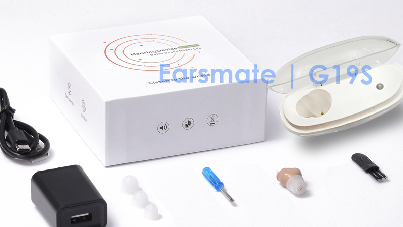 Hearing Aids Invisible In Ear Rechargeable Single For Seniors
