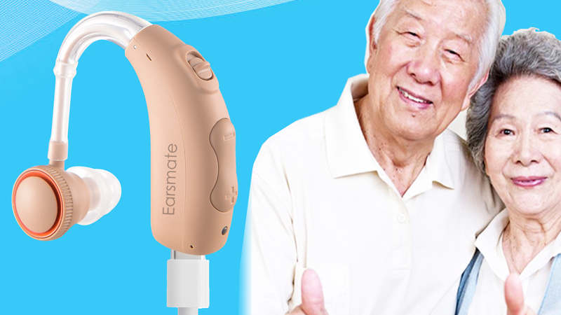 Digital Noise Reduction BTE Rechargeable Hearing Aids For Elderly and Seniors