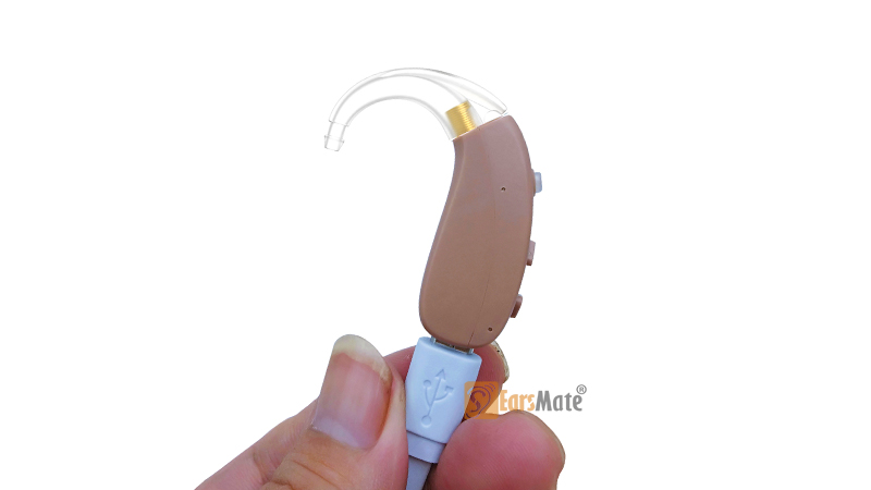 Hearing Amplifier Rechargeable Battery Digital Hearing Aid for Both Ears FDA Registered