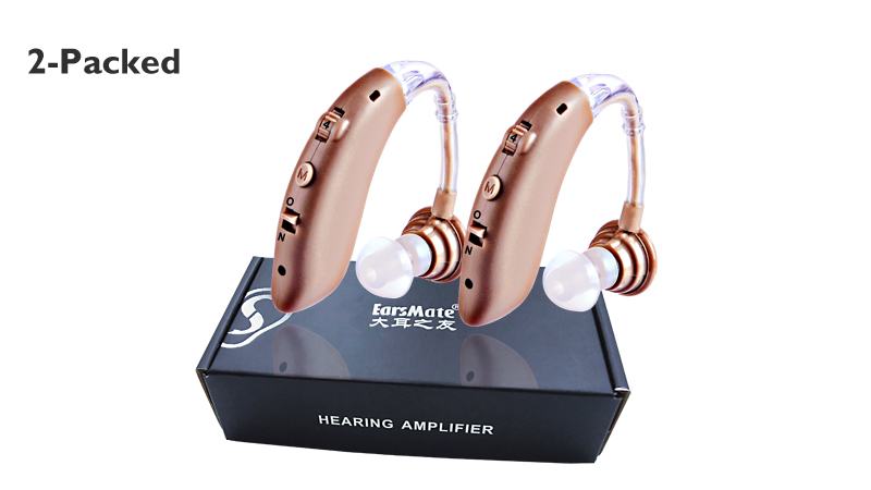 Packed 2 Sets Rechargeable Hearing Aids Walmart FDA Registered