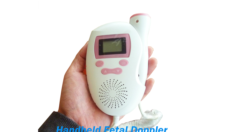 Small Pocket Handheld Fetal Doppler Baby Heart Rate Monitor For Pregnancy Home